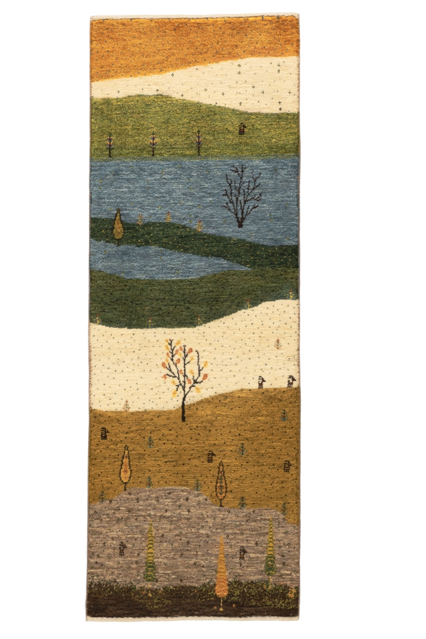Iran Gabbeh Rug Runner Red Dune