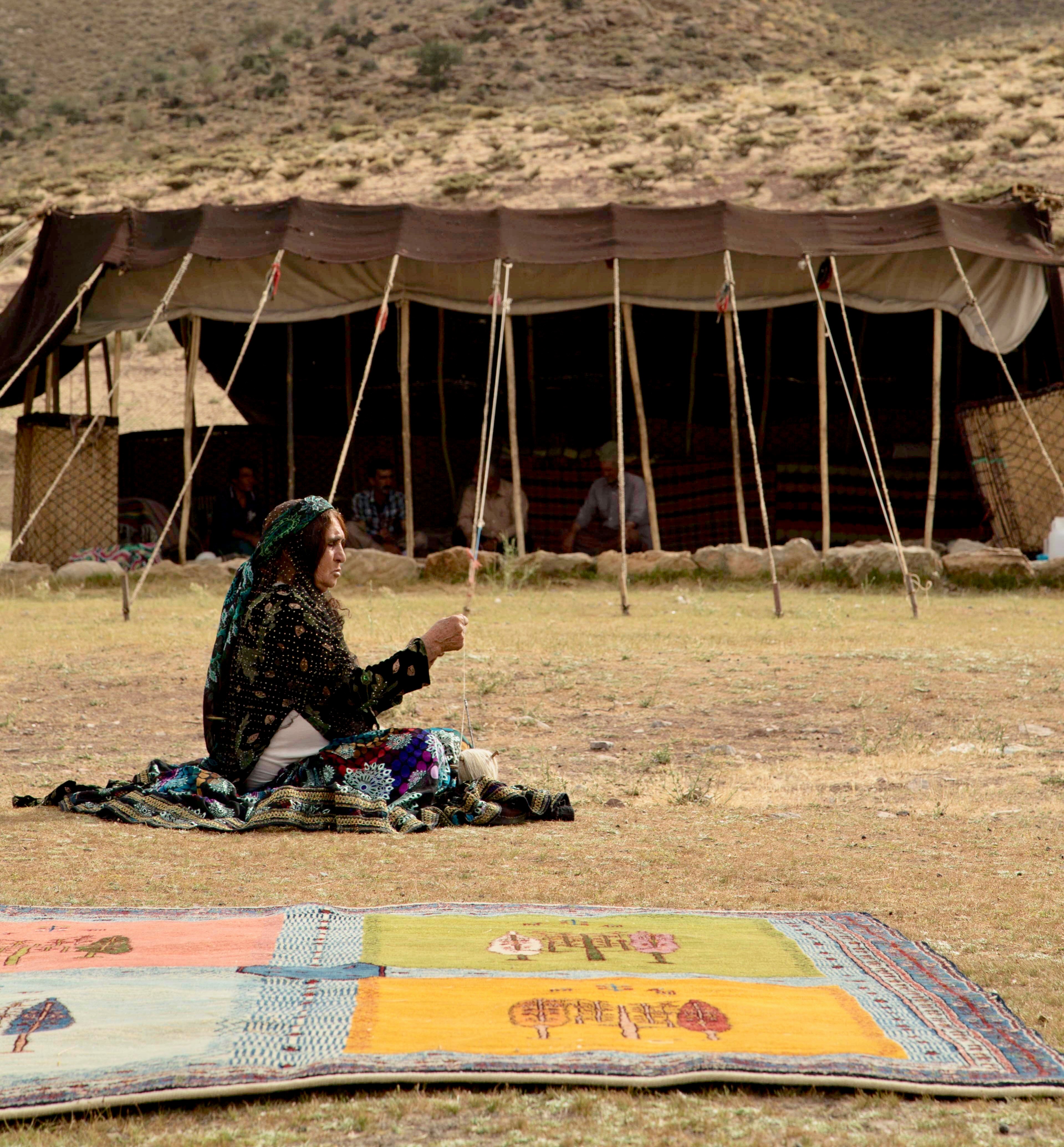 Nomadic female weaver