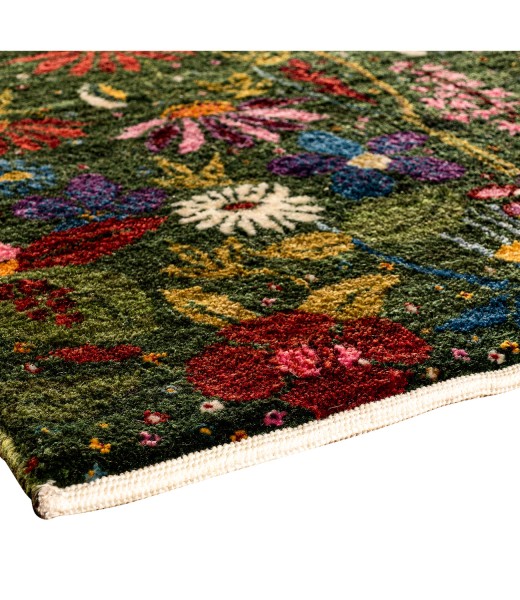 Iran Gabbeh Teppich-Unikat kleines Sommerblumenfeld