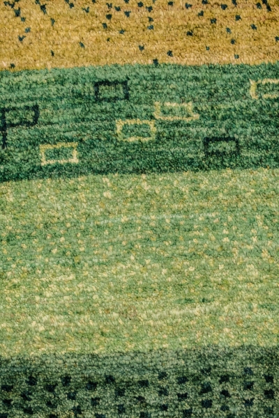 Iran Gabbeh Rug Unique Grass Landscape