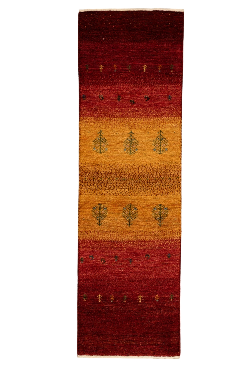 Iran Gabbeh Rug Unique Yellow Willow