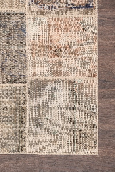 Vintage-Teppich Patchwork Beige