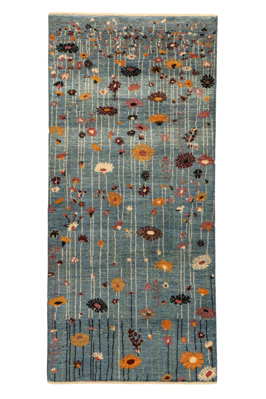 Iran Gabbeh Rug Runner Flowermeadow