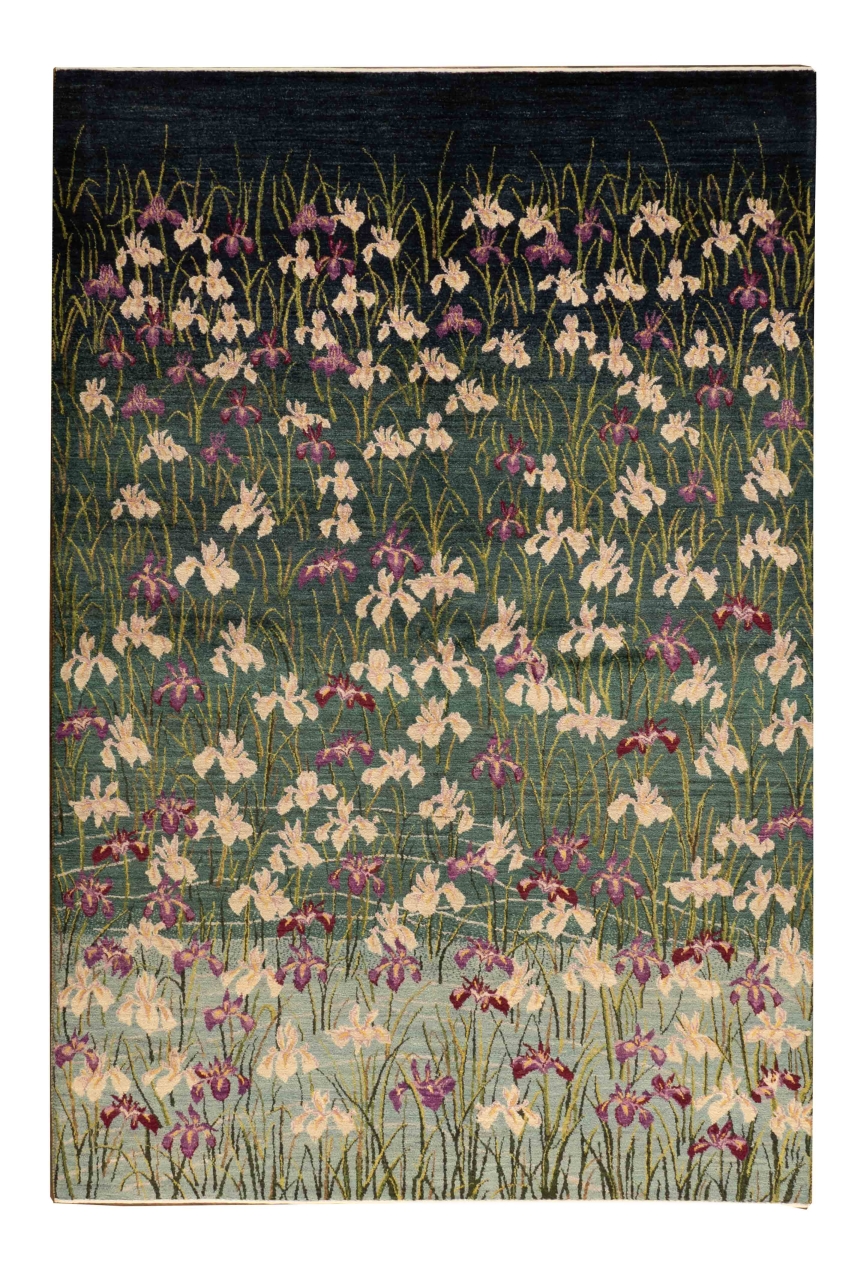 Iran Gabbeh Rug Unique Red Poppy Willow